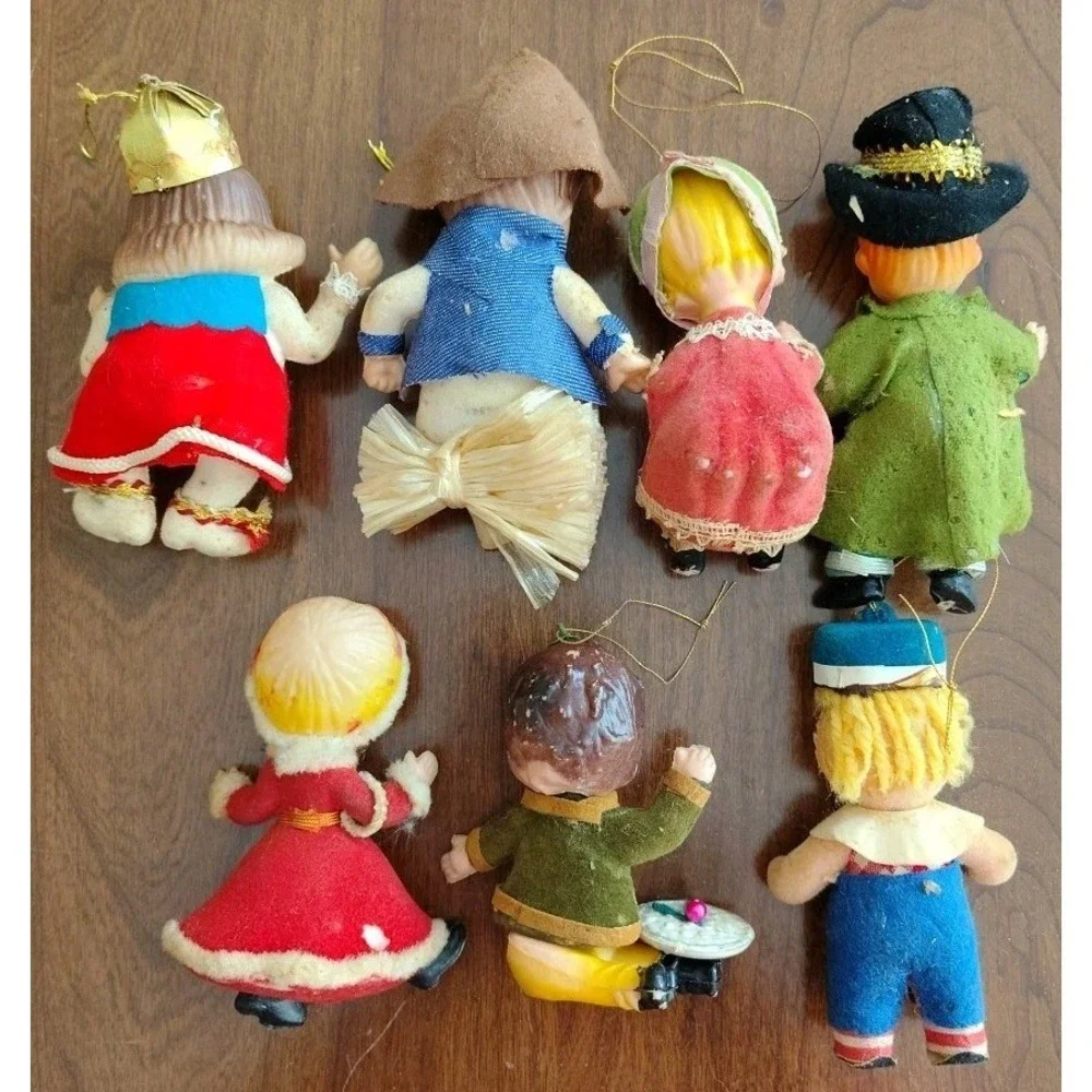 Vintage Grants/Peoples Nursery Rhyme Ornaments Set Lot‎ 7